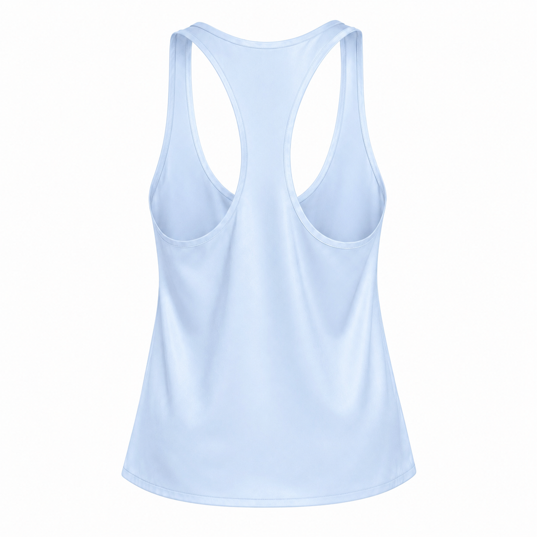Rio Satin Top - Baby Blue