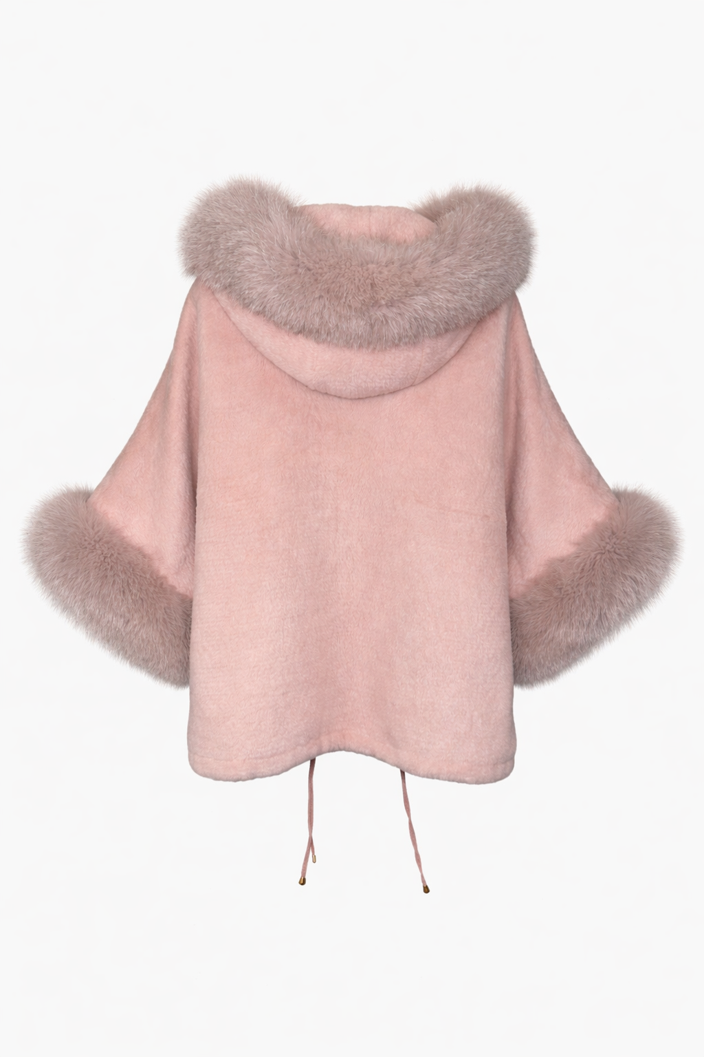 Paris Fur-Trimmed Cape Coat