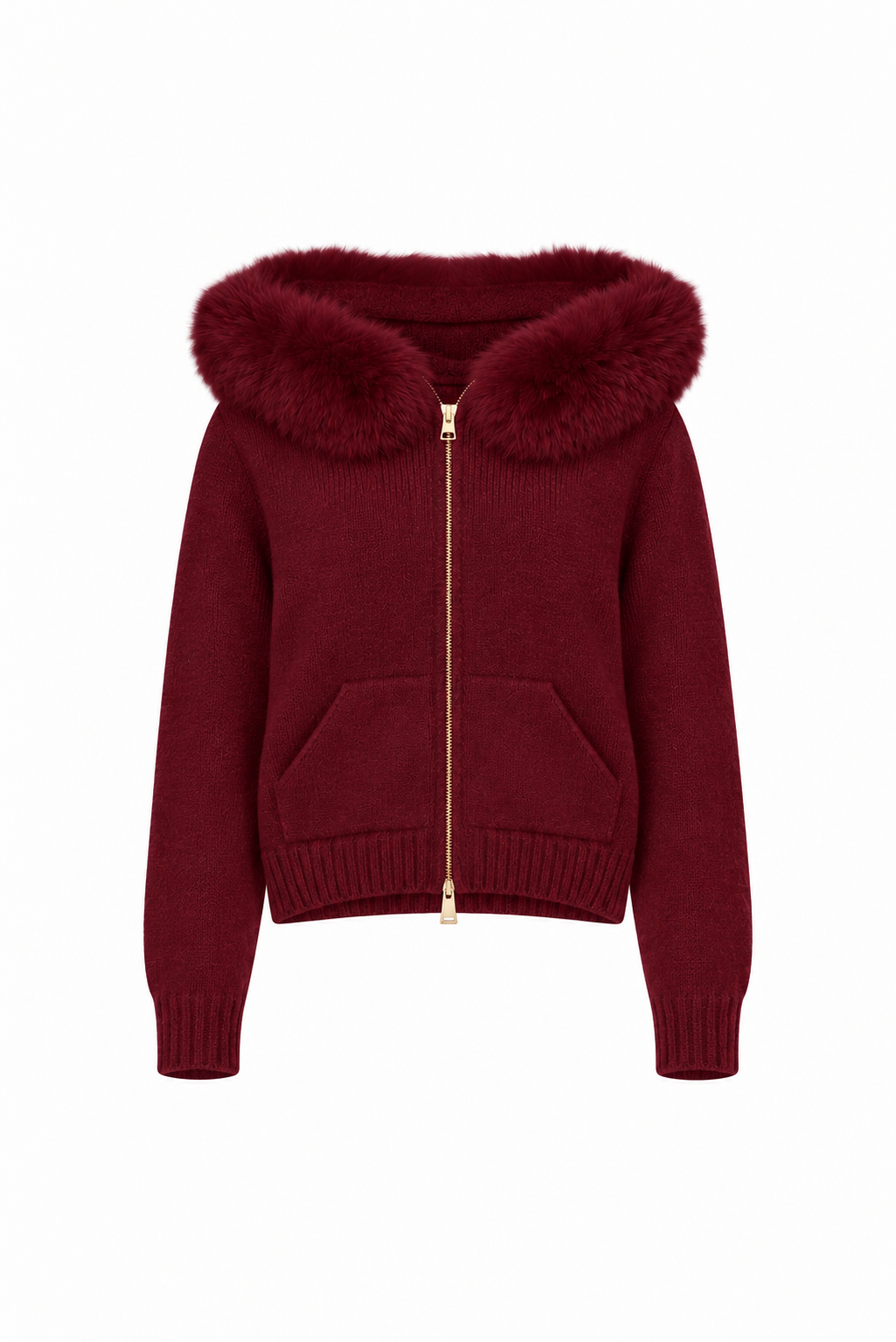 Florence Knit Cardigan - Burgundy