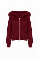 Florence Knit Cardigan - Burgundy