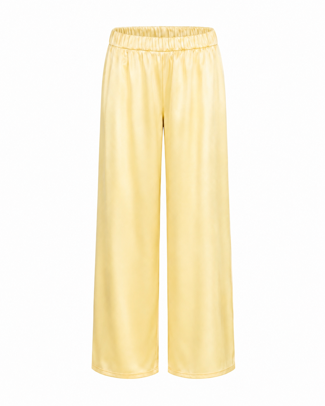 Rio Satin Pants- Butter Yellow