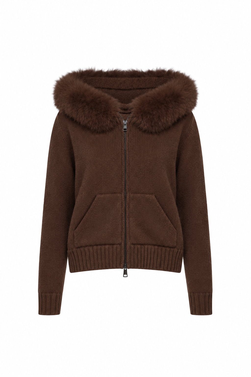 Florence Knit Cardigan - Brown