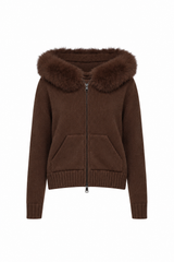 Florence Knit Cardigan - Brown