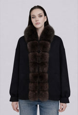 Madeleine Fur Coat Midnight Brown