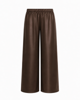 Rio Satin Pants- Espresso Brown