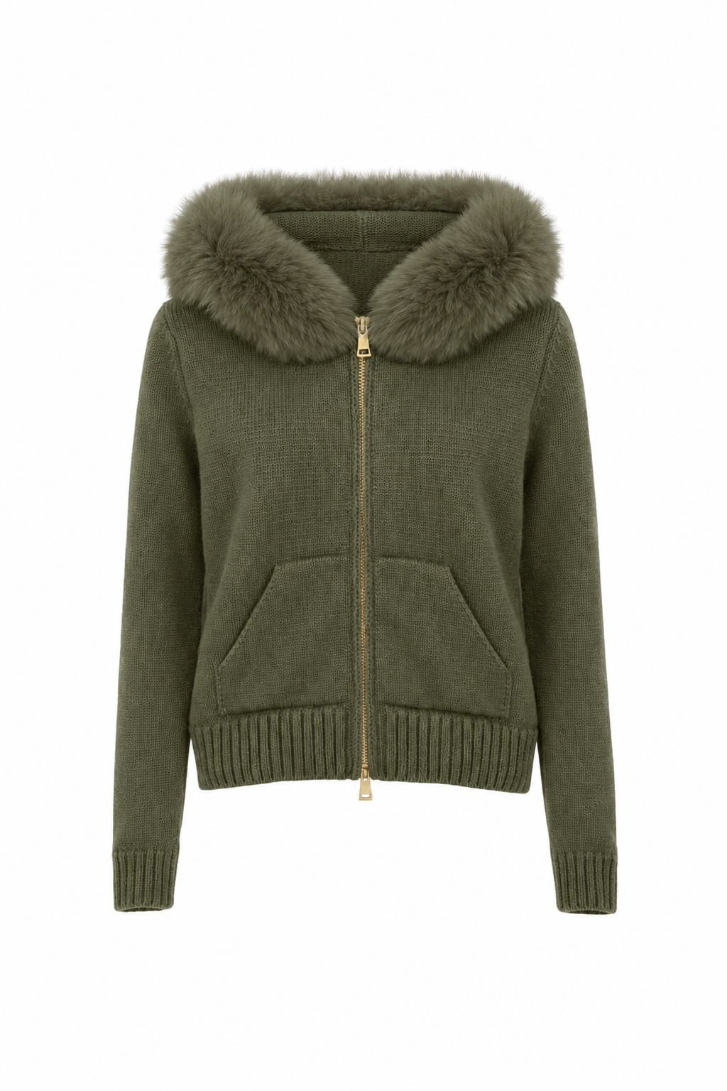 Florence Knit Cardigan - Olive Green
