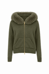 Florence Knit Cardigan - Olive Green