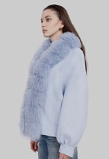 Madeleine Fur Coat Baby Blue